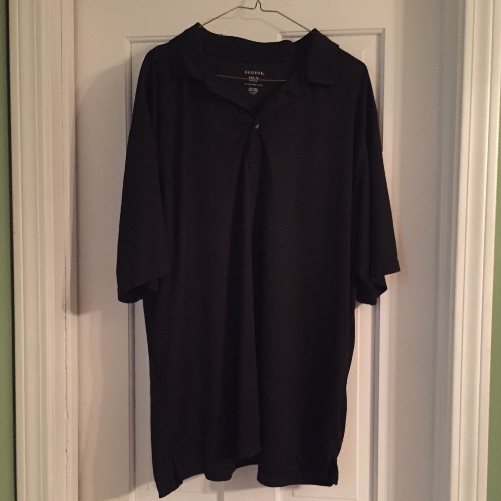 Black polo shirt